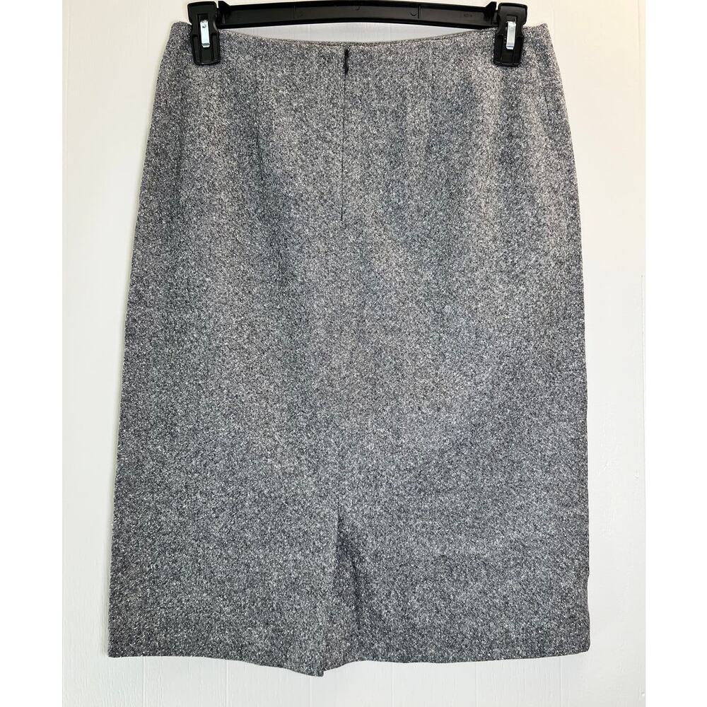 Pendleton Gray Wool Lined Pencil Skirt Size 8 - Picture 2 of 5